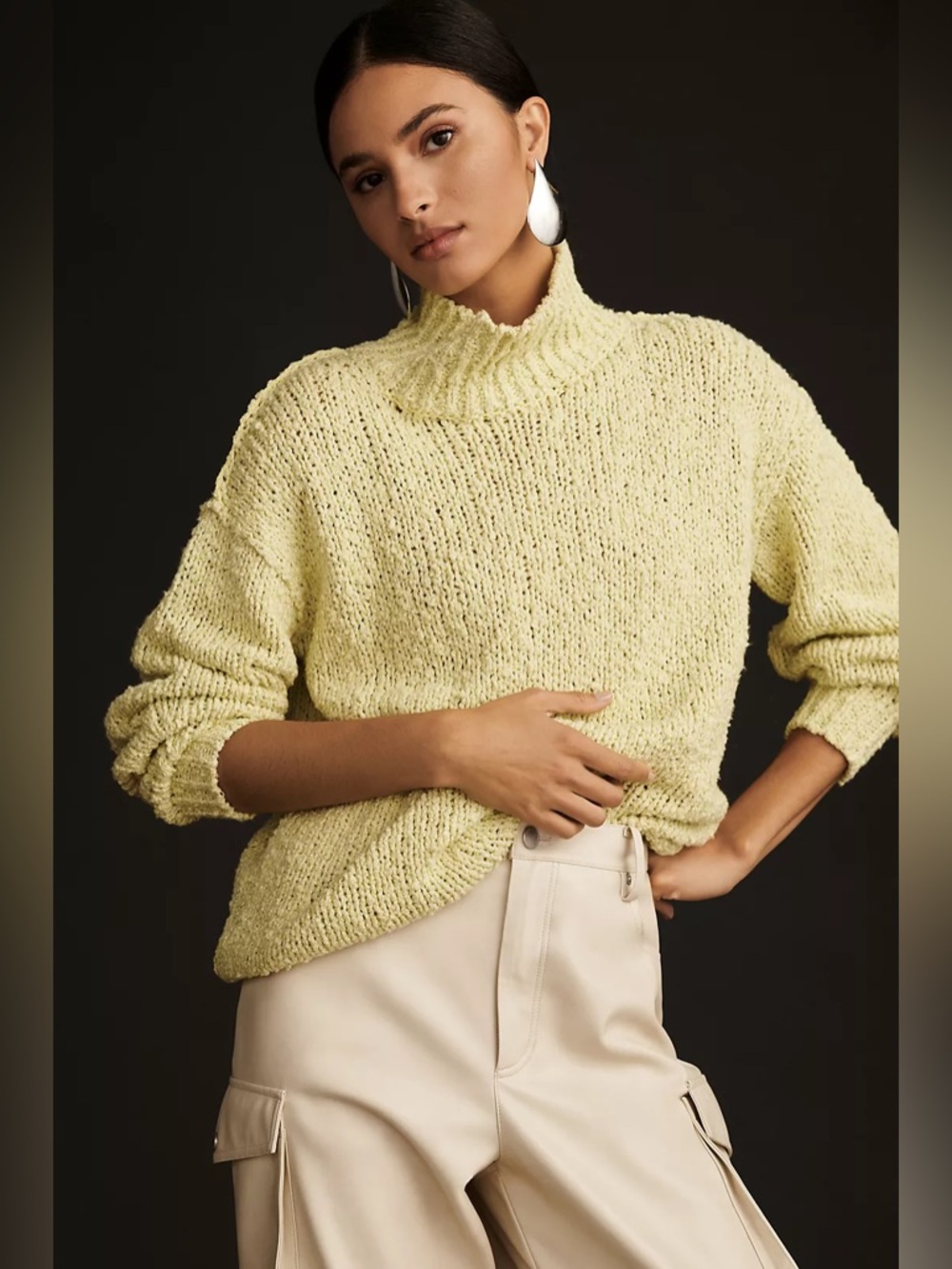 The Need-It Oversized Mock Neck Sweater - Picture 3 of 13